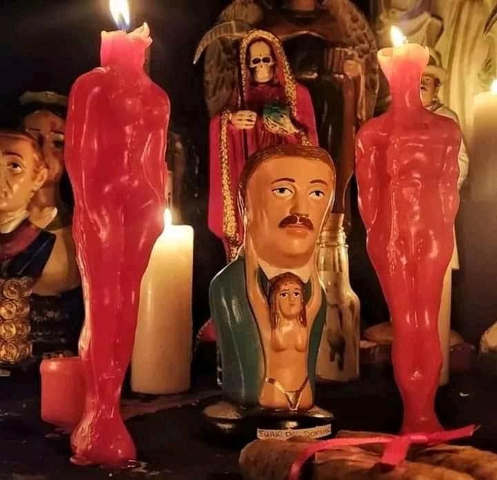 Altar de santería tradicional